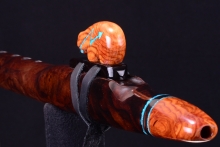 Walnut Burl Native American Flute, Minor, Mid G-4, #H14D